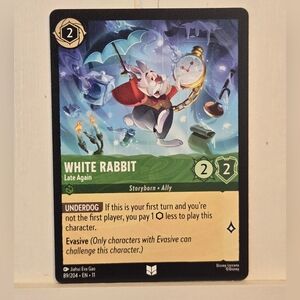 White Rabbit Late Again 89/204 Disney Lorcana Chapter 11 Winterspell TCG Card